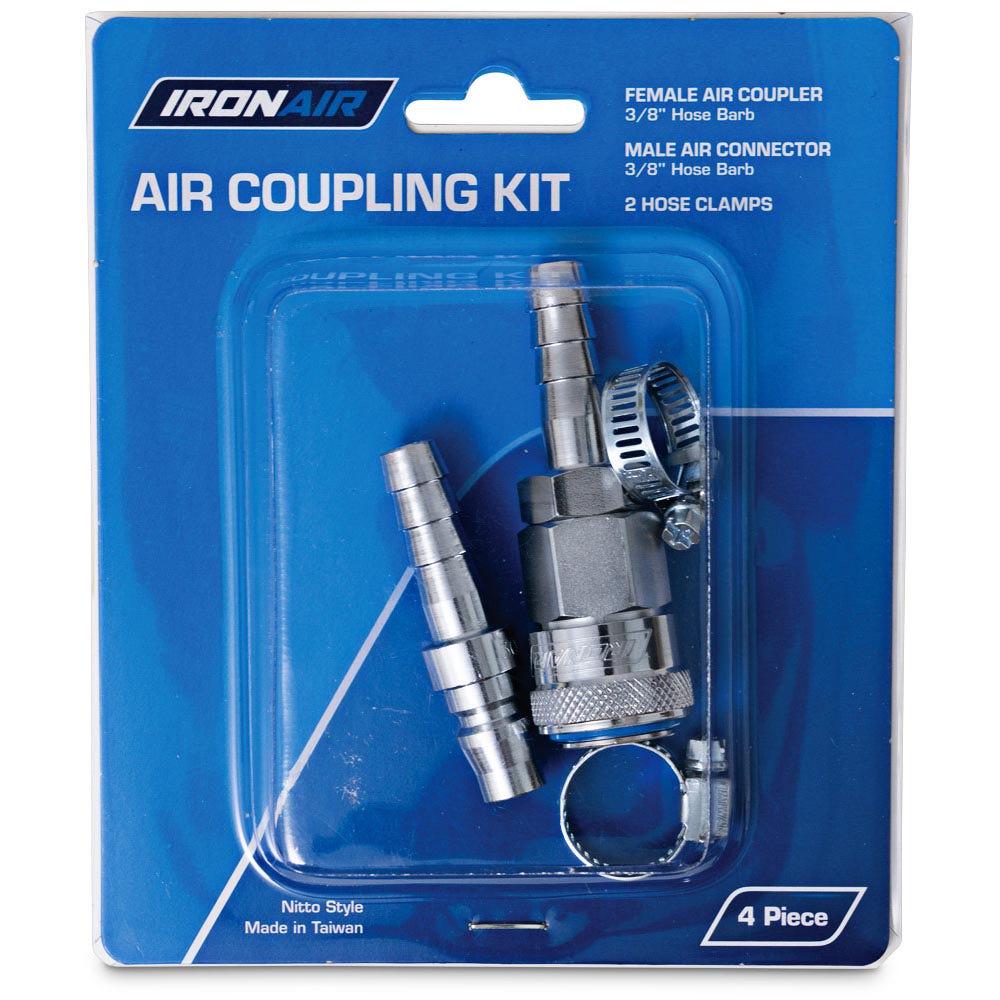 IRONAIR ONE TOUCH 3 8inch Nitto Style Air Coupler Kit 4pc SA4417S2