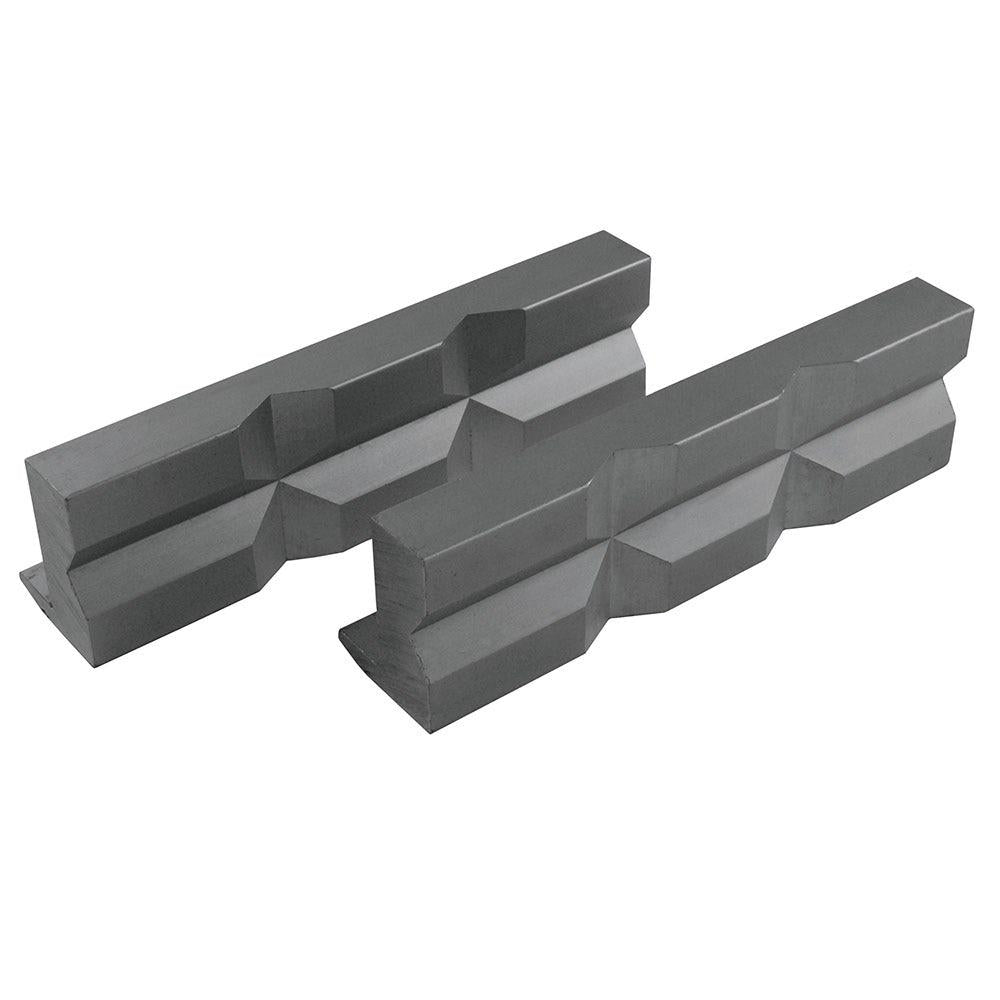 ITM 125mm Magnetic Soft Vice Jaws - Alumimium Prism Face TM121-125