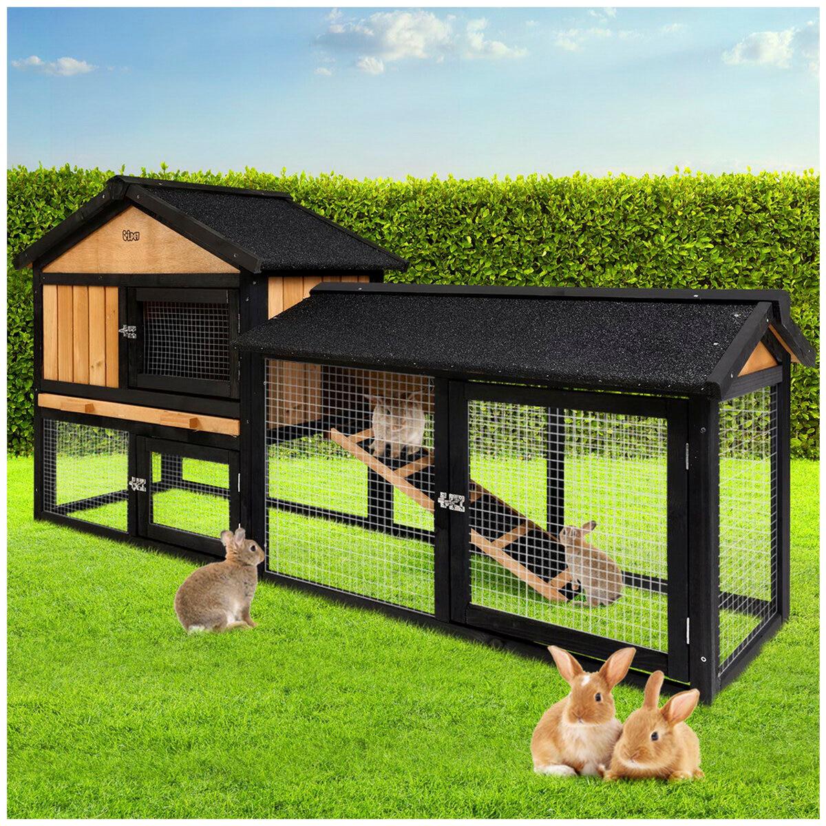 I.Pet Chicken Coop and Rabbit Hutch Large