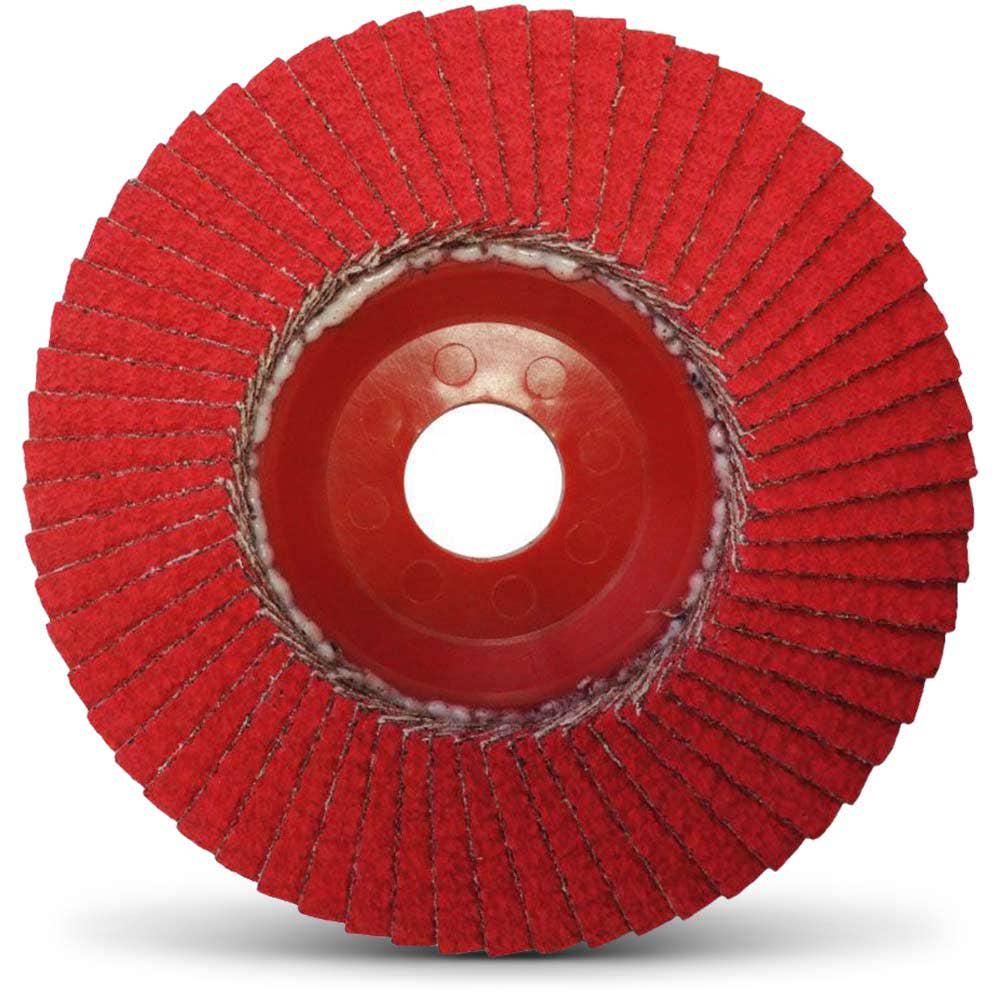JOSCO 125mm 80-Grit Ceramic Flat Flap Disc