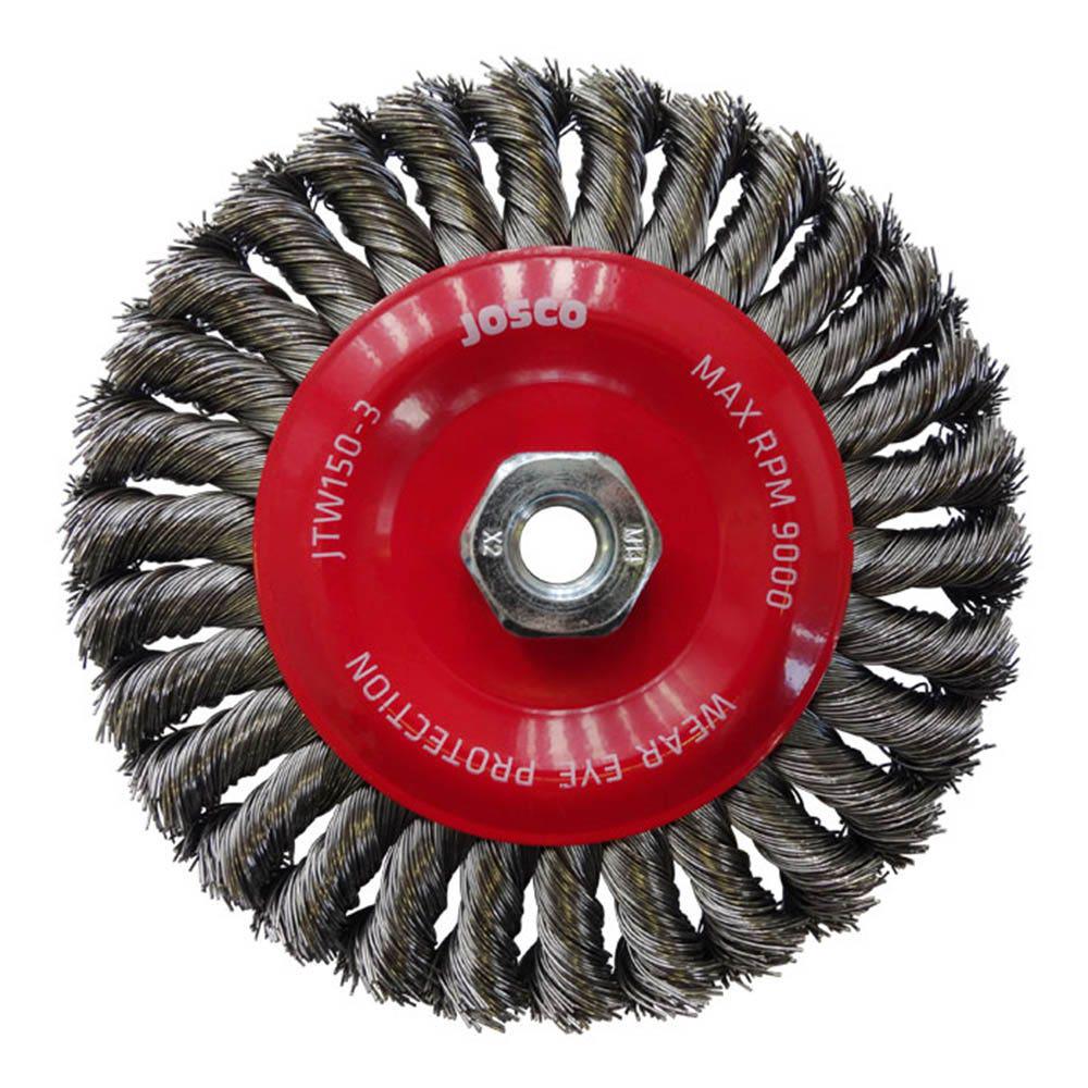 JOSCO 150mm M14 x 2 Twistknot Wheel Brush