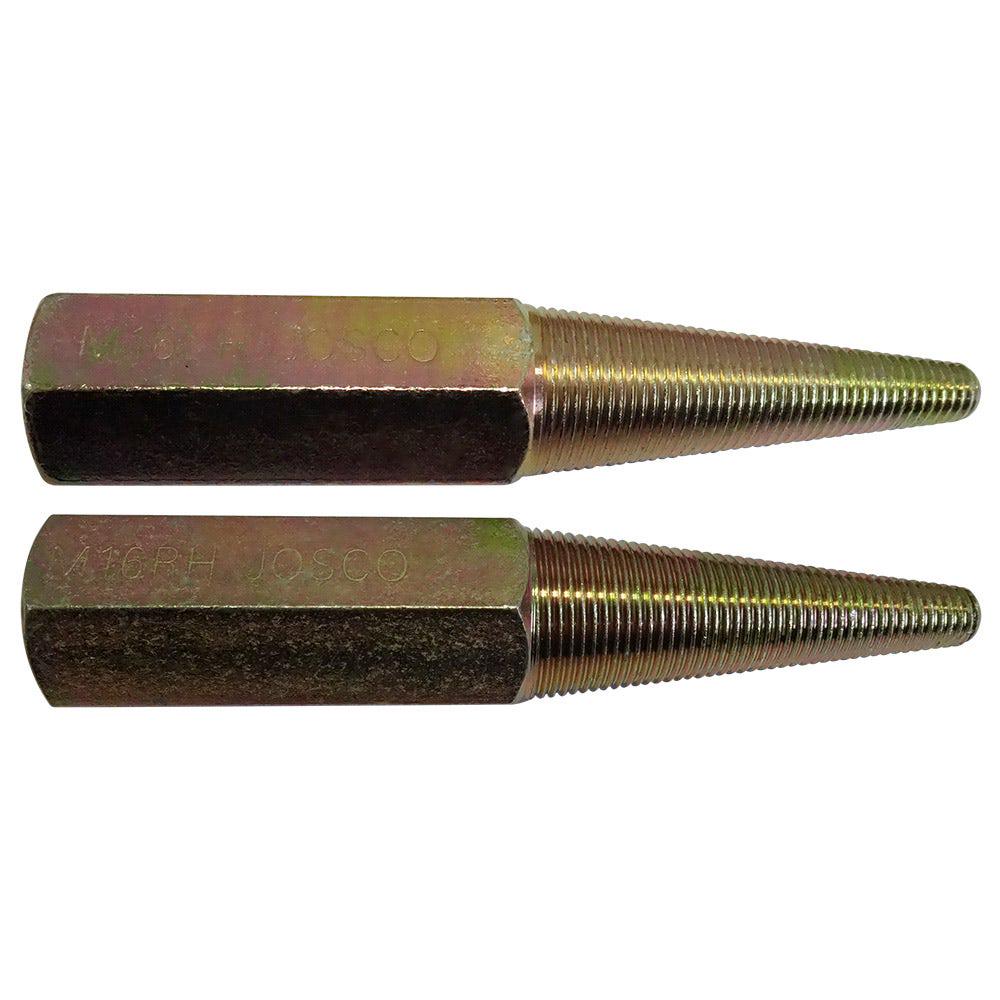JOSCO 16mm Left Right-Hand Tapered Spindle Twin Pack