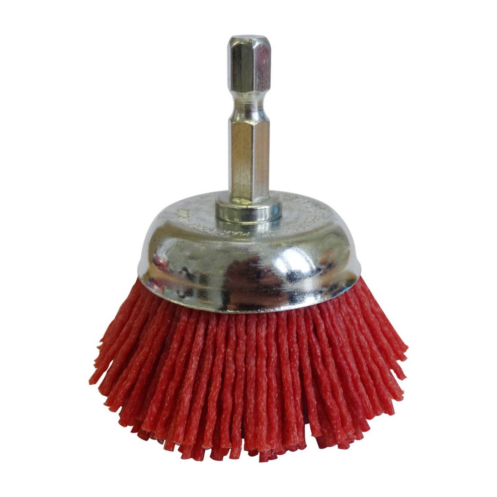 JOSCO 50mm 1 4-Hex Mounted Abrasive Nylon Wire Cup Brush