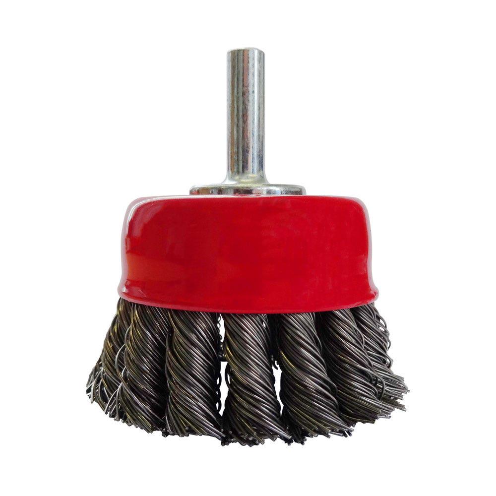 JOSCO 50mm Spdinle Mounte Twistknot Cup Brush TC50