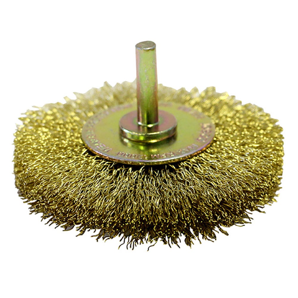 JOSCO 80mm 1 4-Hex Mounted Crimped Wheel Brush 238BR