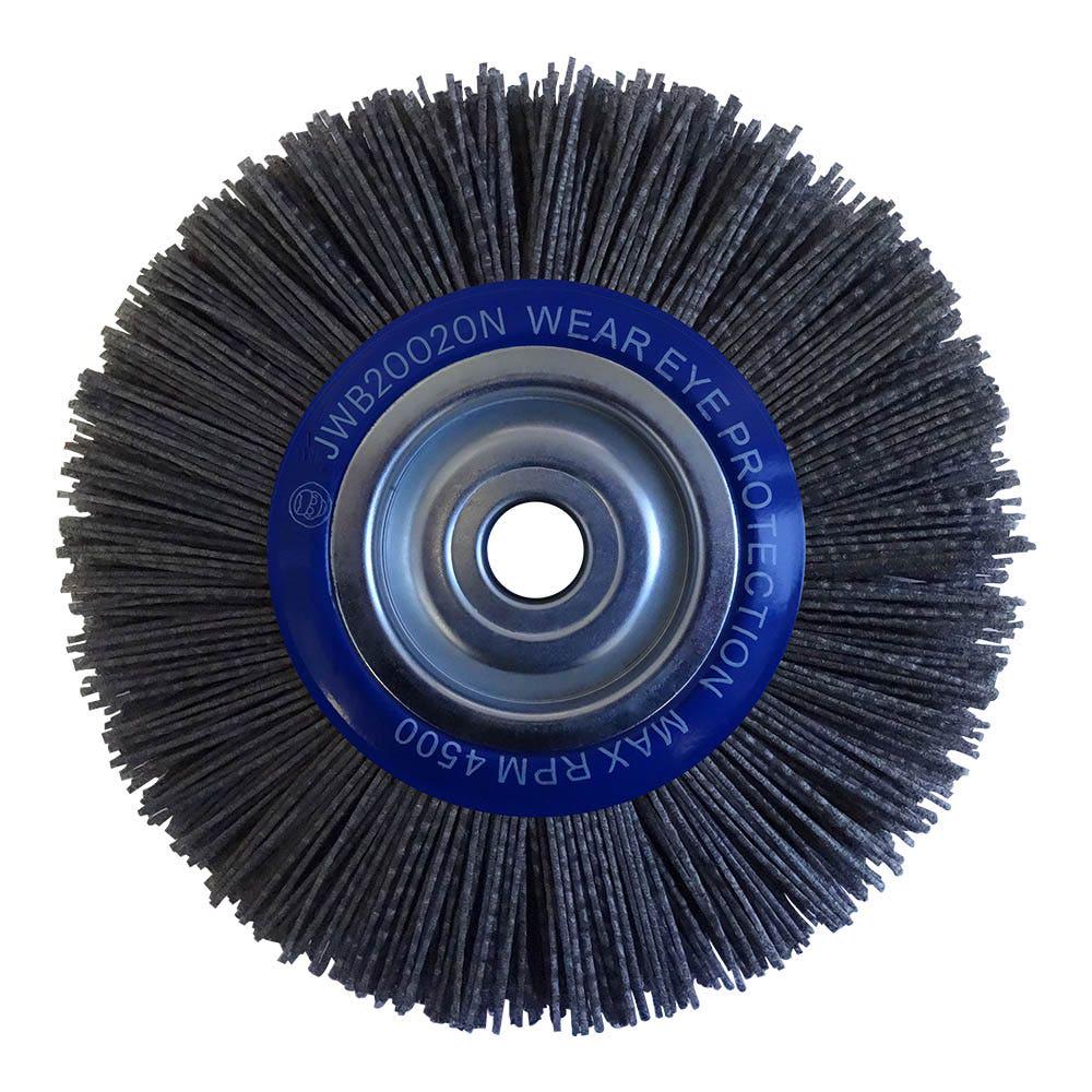 Josco 200mm Crimped Abrasive Nylon Wheel Brush