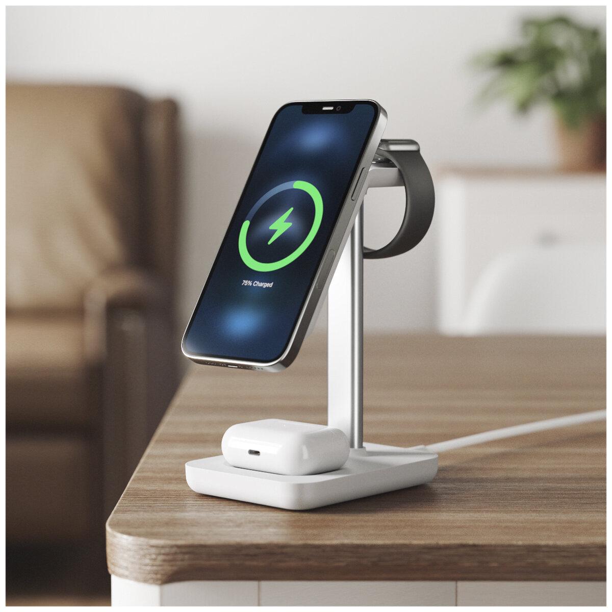 Journey MagSafe Compatible 3 In One Wireless Charging Stand JMS31SWH_Costco