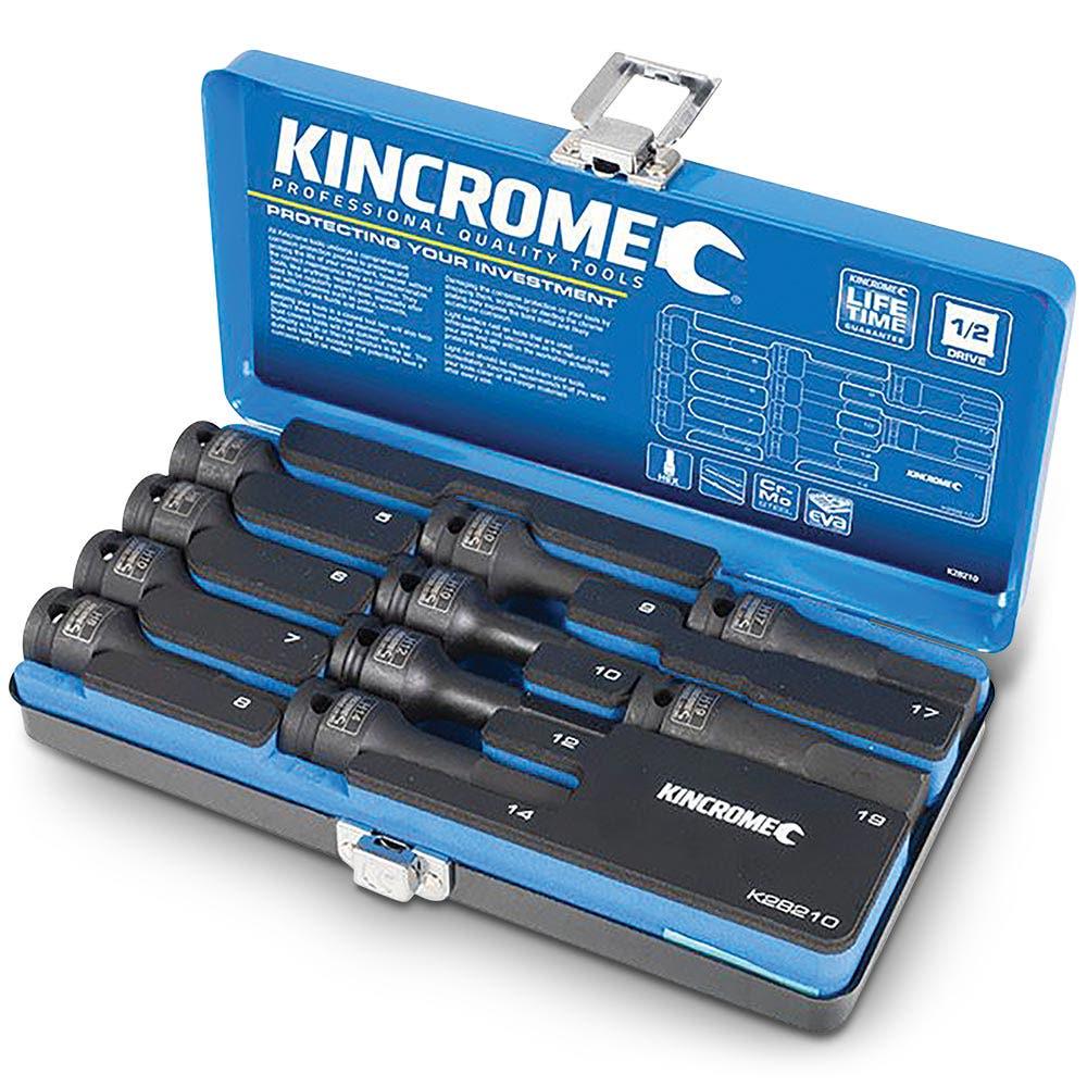 KINCROME 1 2inch Drive Metric Inhex Socket Set - 10 Piece K28210