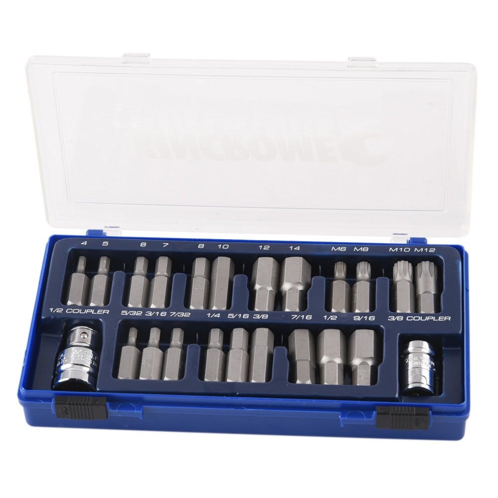 KINCROME 23pc 1 2inch Hex and Spline Drive Set 13784