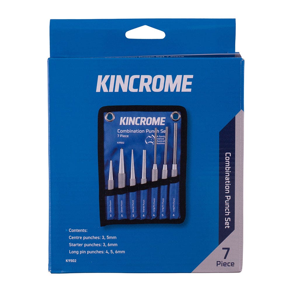 KINCROME 7 Piece Combination Punch Set K9502