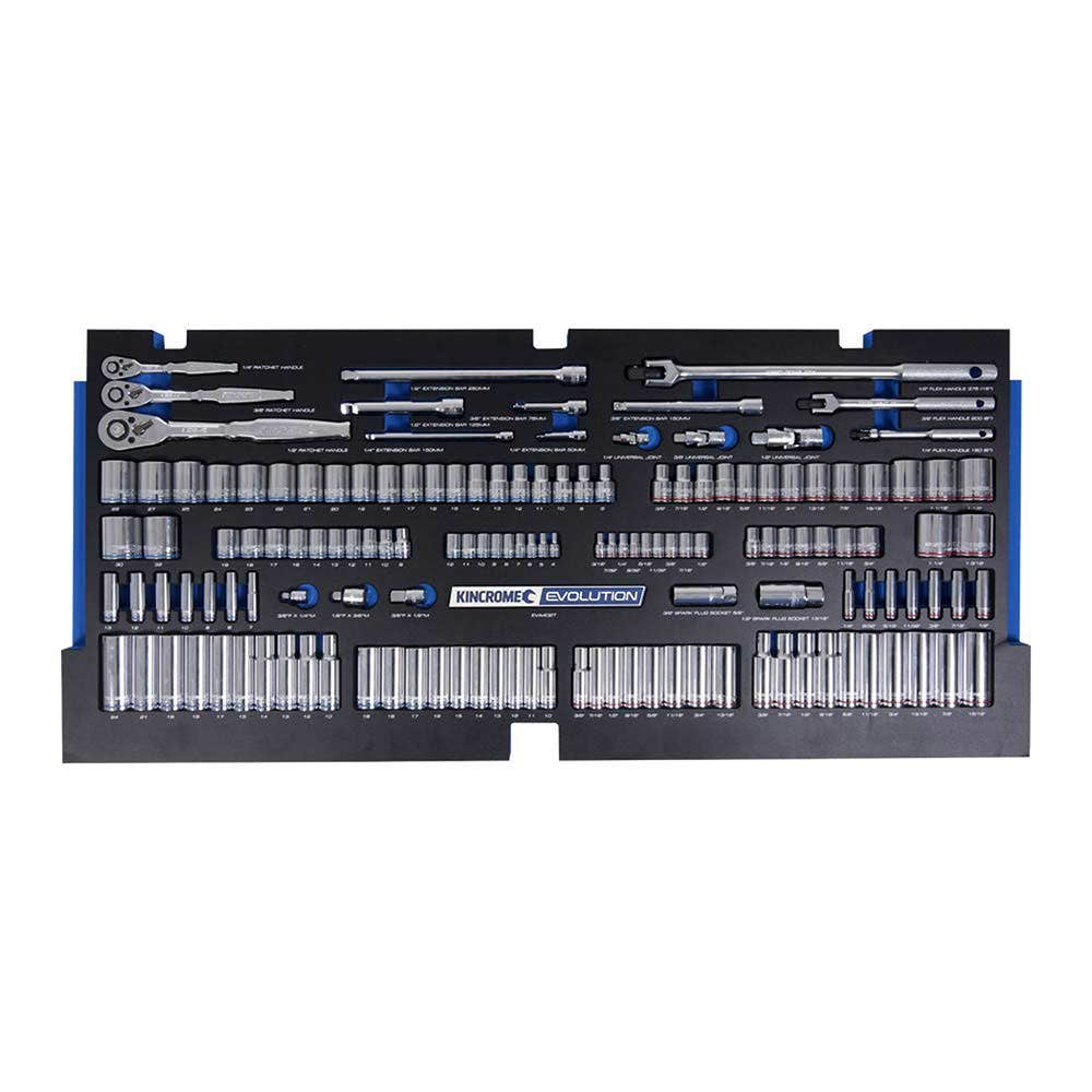KINCROME Evolution Eva Tray 144 Piece Sockets and Accessories EVA402T