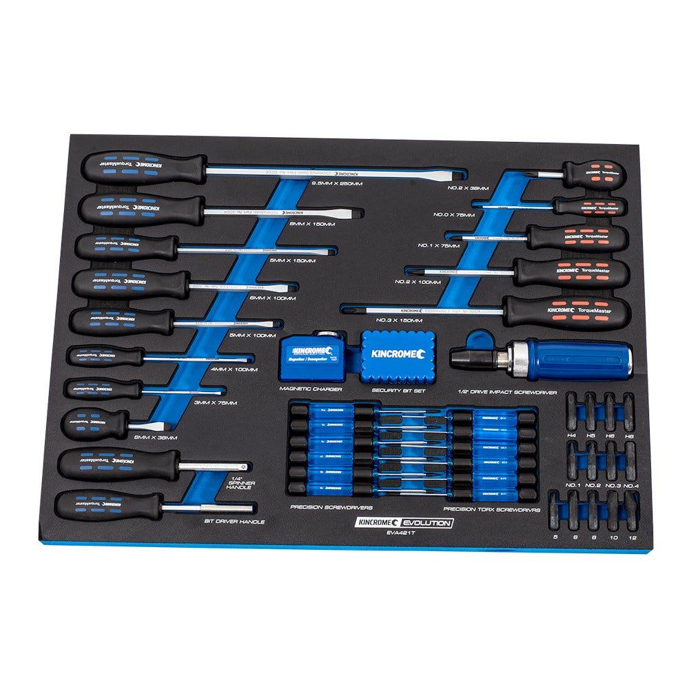 KINCROME Evolution Tool Workshop 367 Piece 18 Drawer w. Trolley K1229