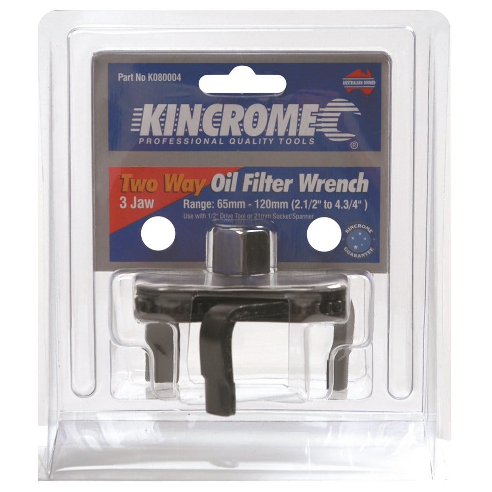 KINCROME Oil Filter Wrench 2 Way 3 Jaw K080004