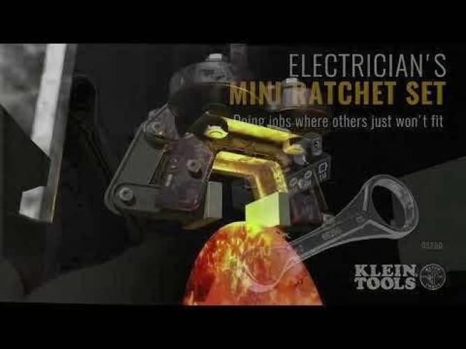 KLEIN Slim-Profile Mini Ratchet Set - 5 Piece A-65200
