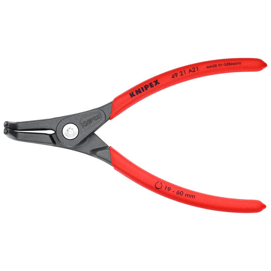KNIPEX 165mm Precision Ext Circlip Bent 4921A21SB