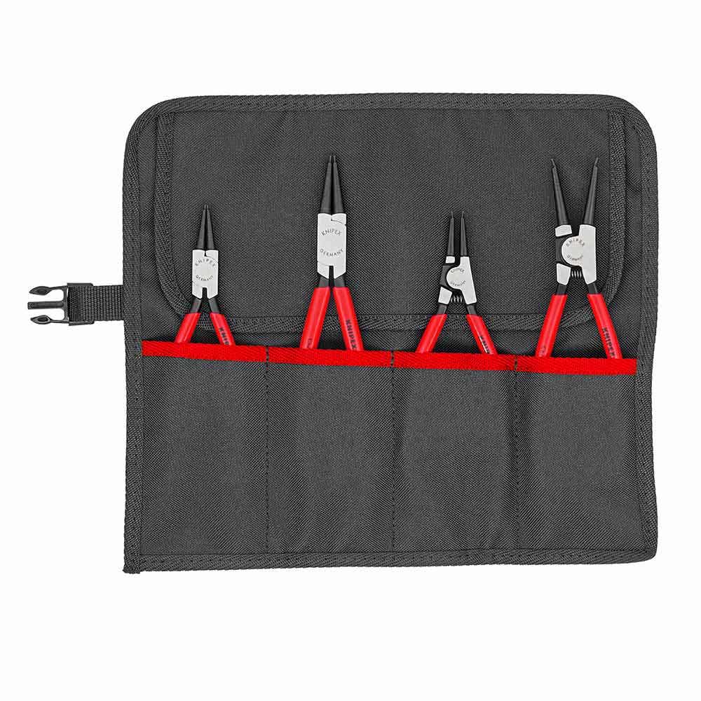 KNIPEX 4 Piece Circlip Plier Tool Roll Set 00 19 56 V01