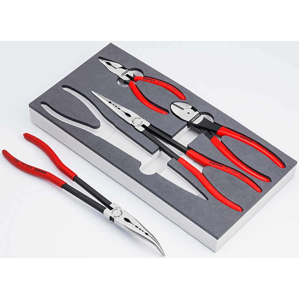 KNIPEX 4 Piece Mixed Plier Foam Tray Set 00 20 01 V16