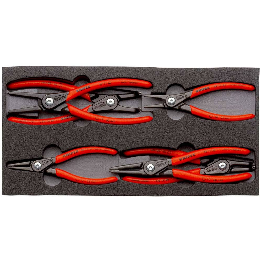 KNIPEX Precision Circlip Pliers w Foam Tray 002001V02