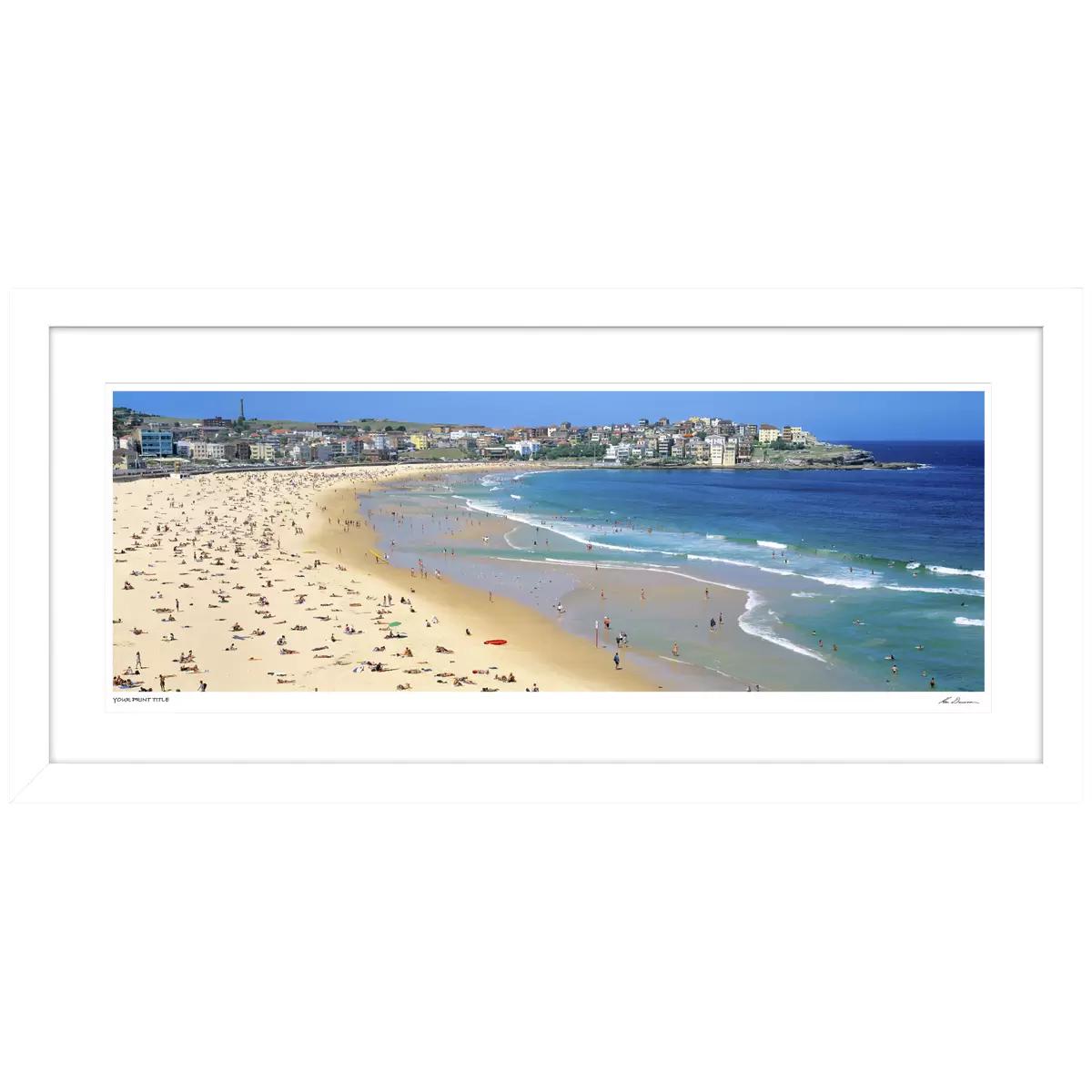 Ken Duncan Bondi Beach NSW Framed Print White 161 x 77.3cm