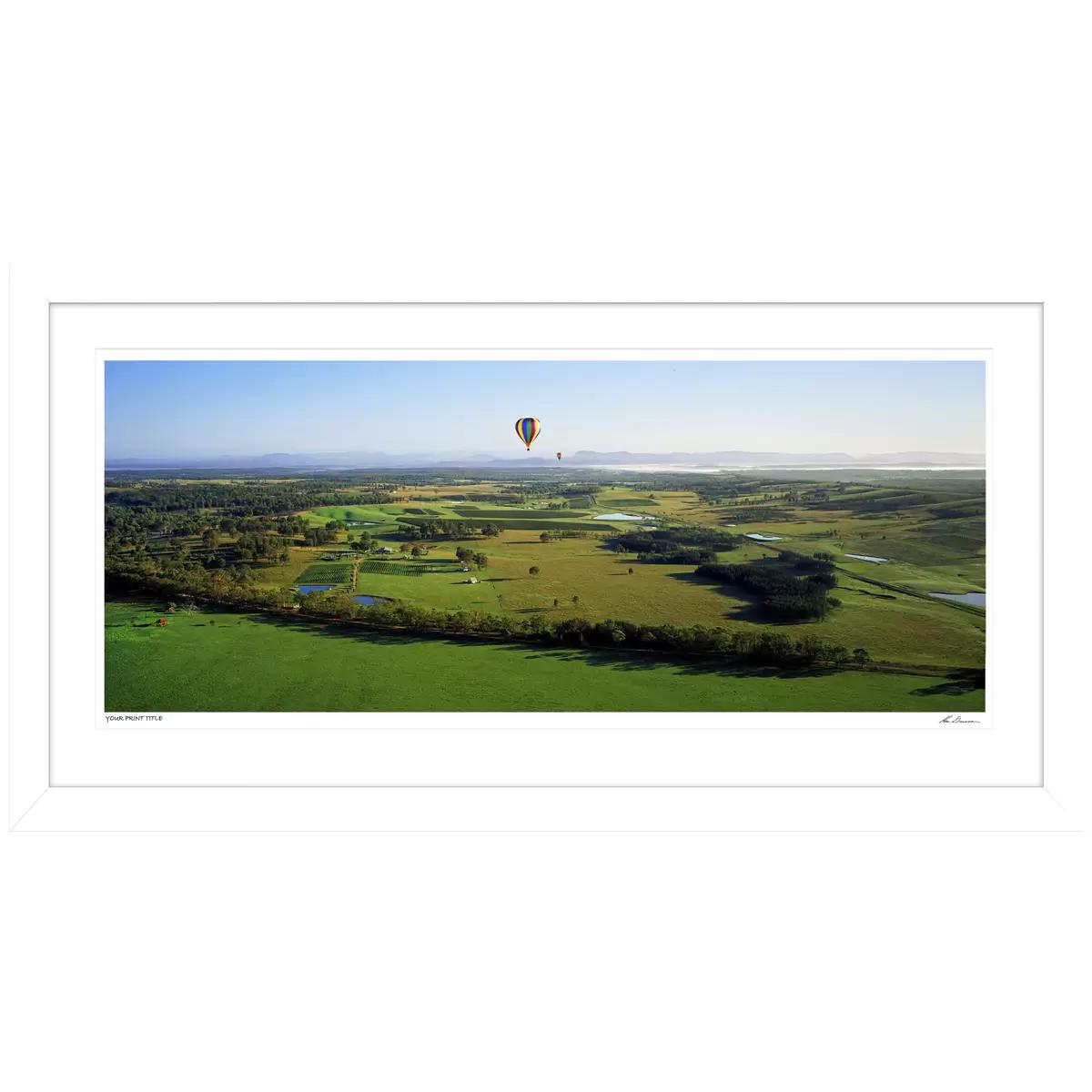 Ken Duncan Hunter Aerial NSW Framed Print 161 x 85.8cm