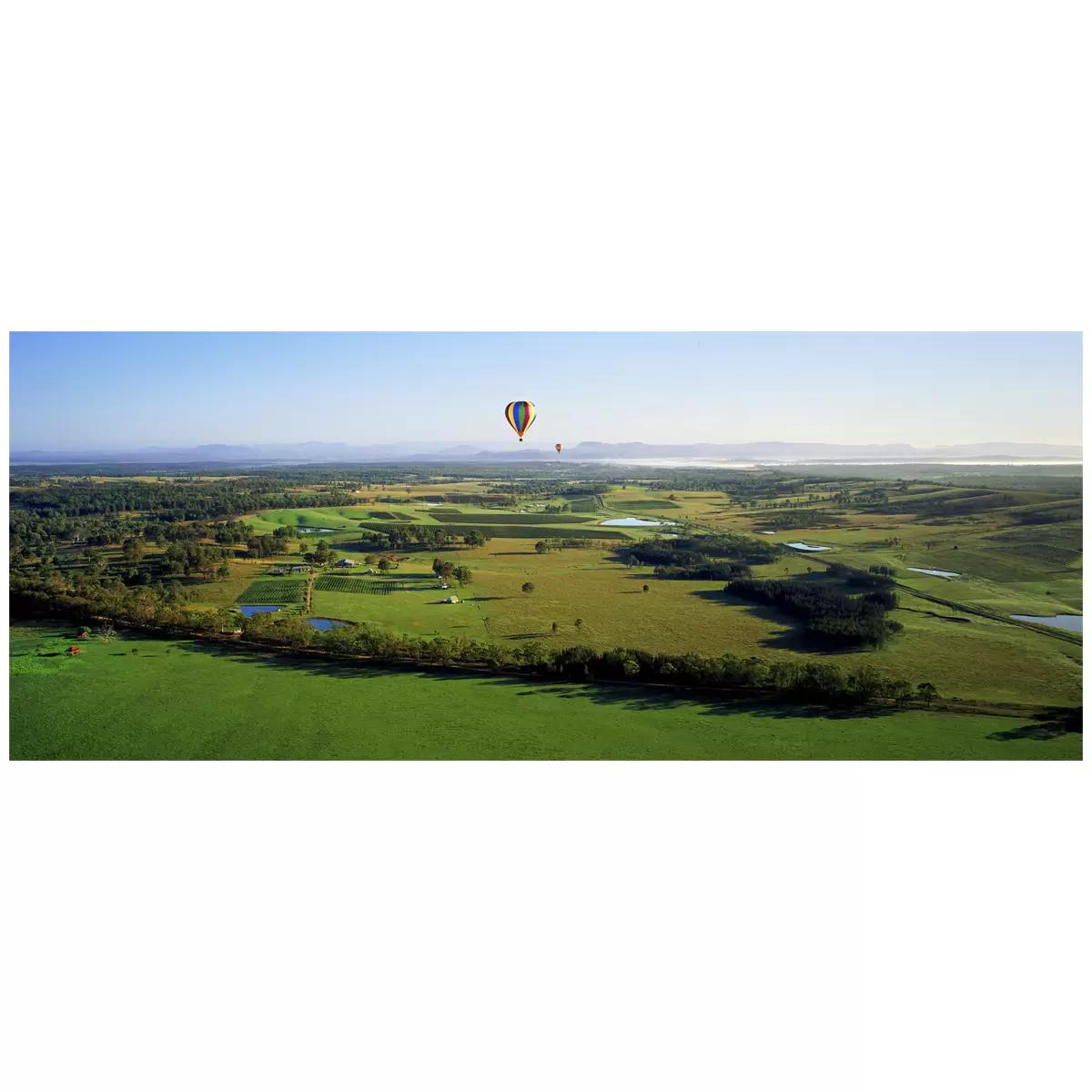 Ken Duncan Hunter Aerial NSW Framed Print White 161 x 85.8cm