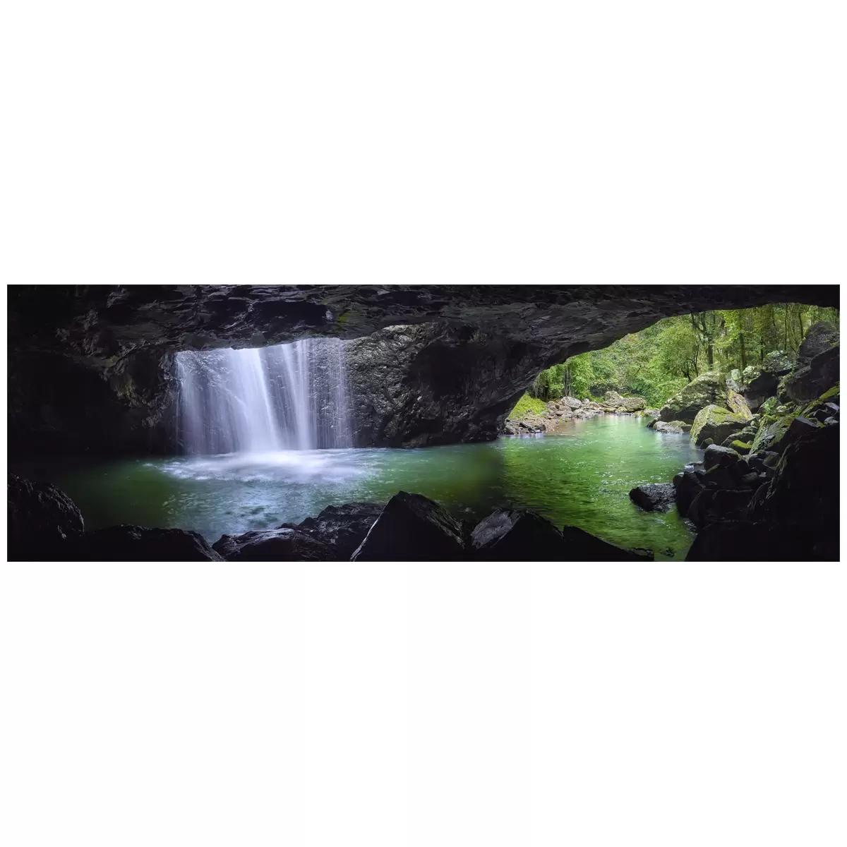 Ken Duncan Natural Bridge QLD Framed Print White 101.2 x 51.9cm