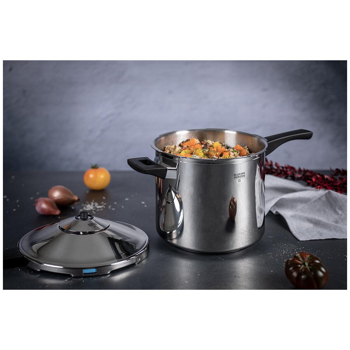 Kuhn Rikon Duramatic Inox Stainless Steel Long Handle Pressure Cooker 7L