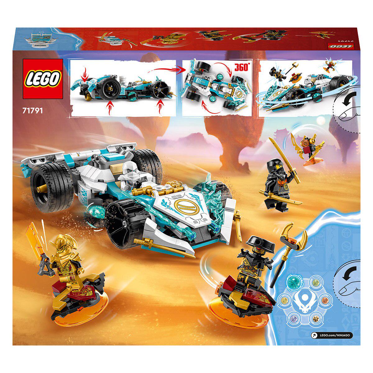 LEGO NINJAGO Zanes Dragon Power Spinjitzu Race Car 71791