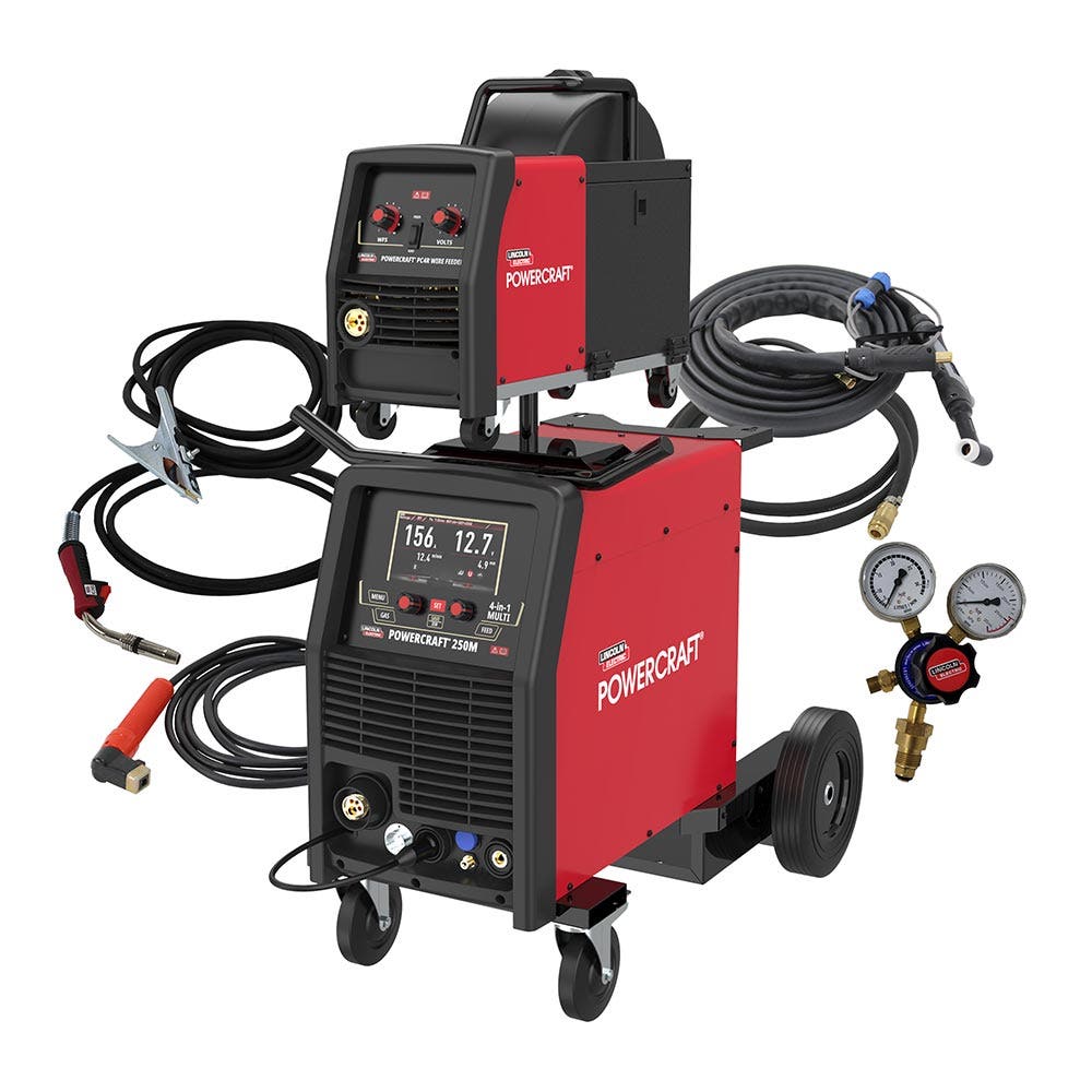 LINCOLN POWERCRAFT 250M 4-in-1 Multi Process Welder and Wire Feeder Package K69089-1P