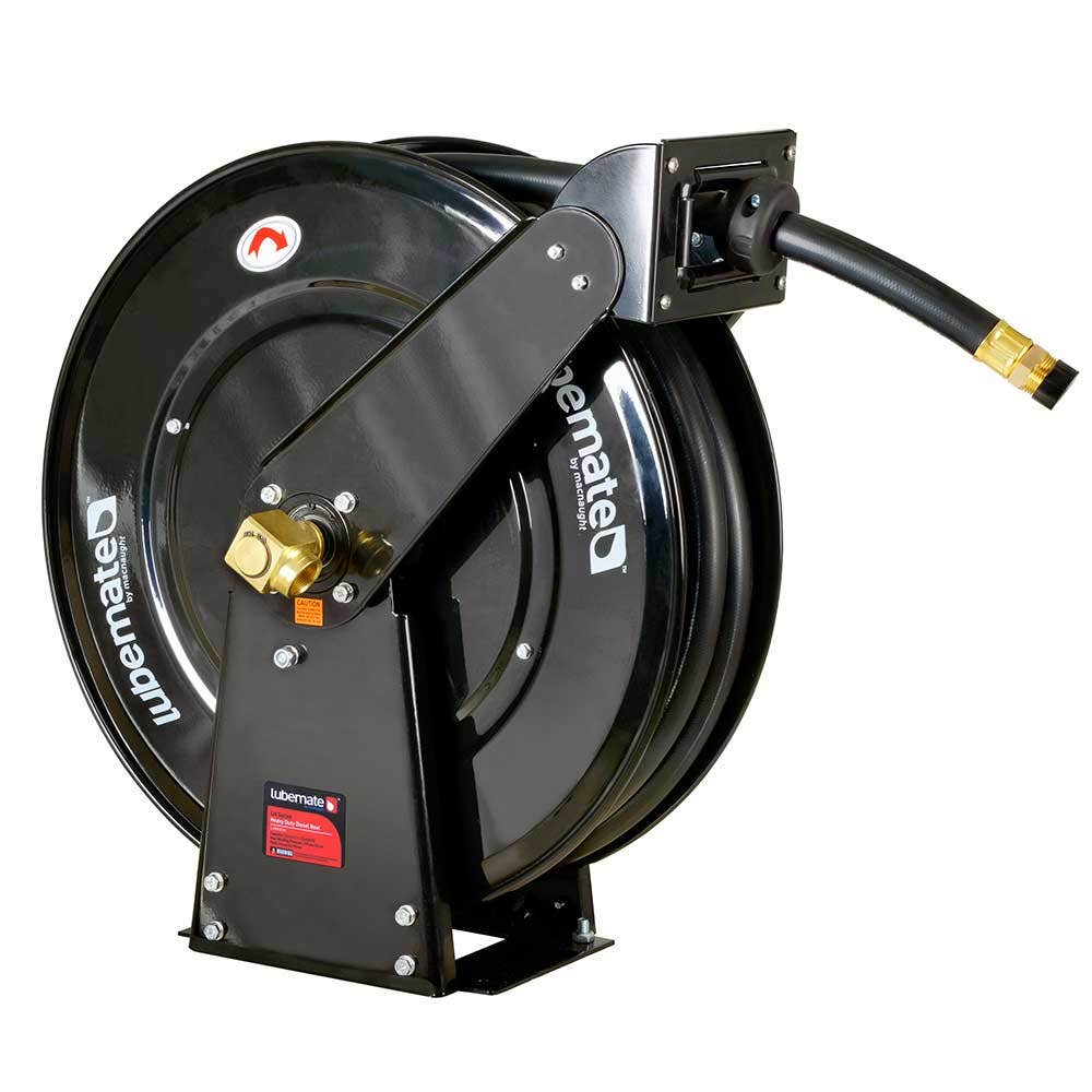 LUBEMATE 25mm x 15m Heavy Duty Diesel Air Water Hose Reel L-DTP2515
