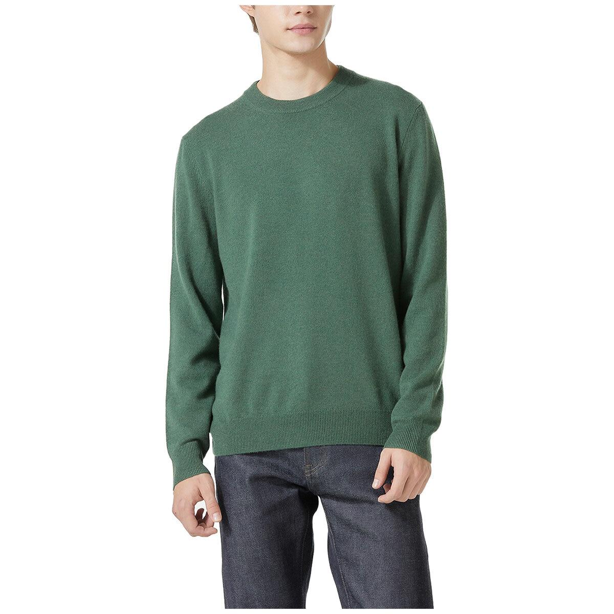 Lydia Vine Men's Merino Wool Crew Neck Sweater