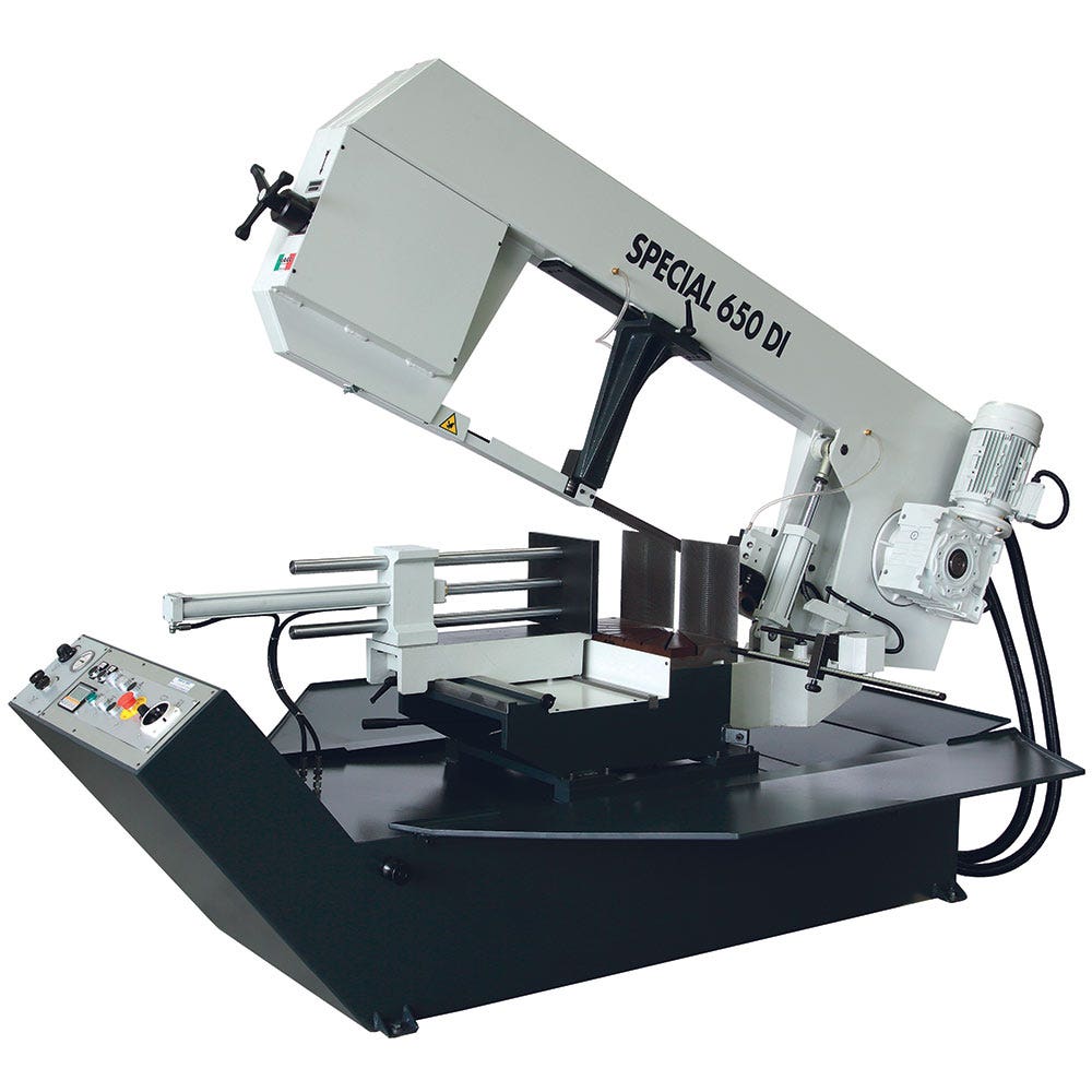 MACC 460mm Swivel Head Dual Mitre Bandsaw Semi Auto MB-650DI-3