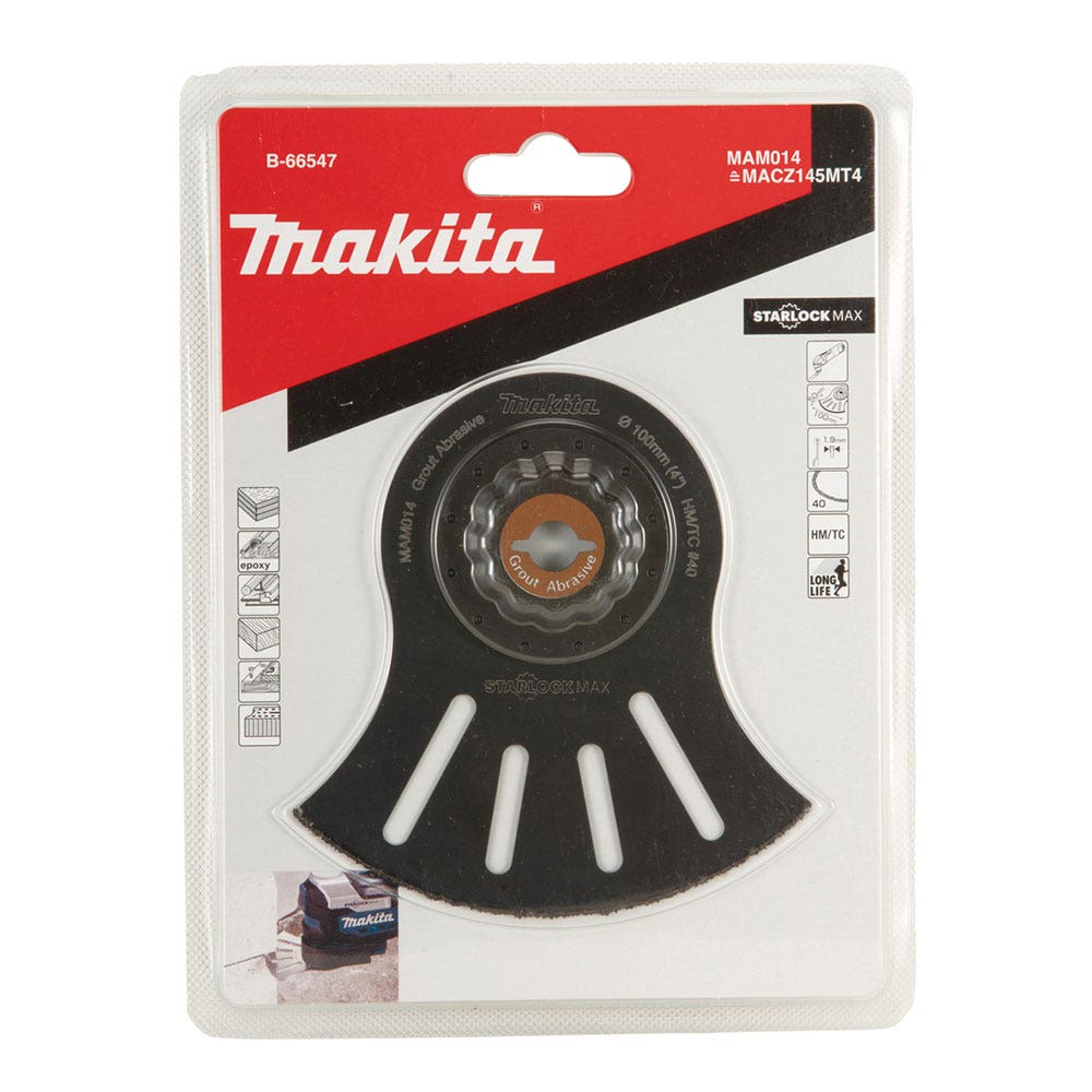 MAKITA 100 x 45mm Starlock Max Multi-Tool HM Segmented Saw Blade B-66547