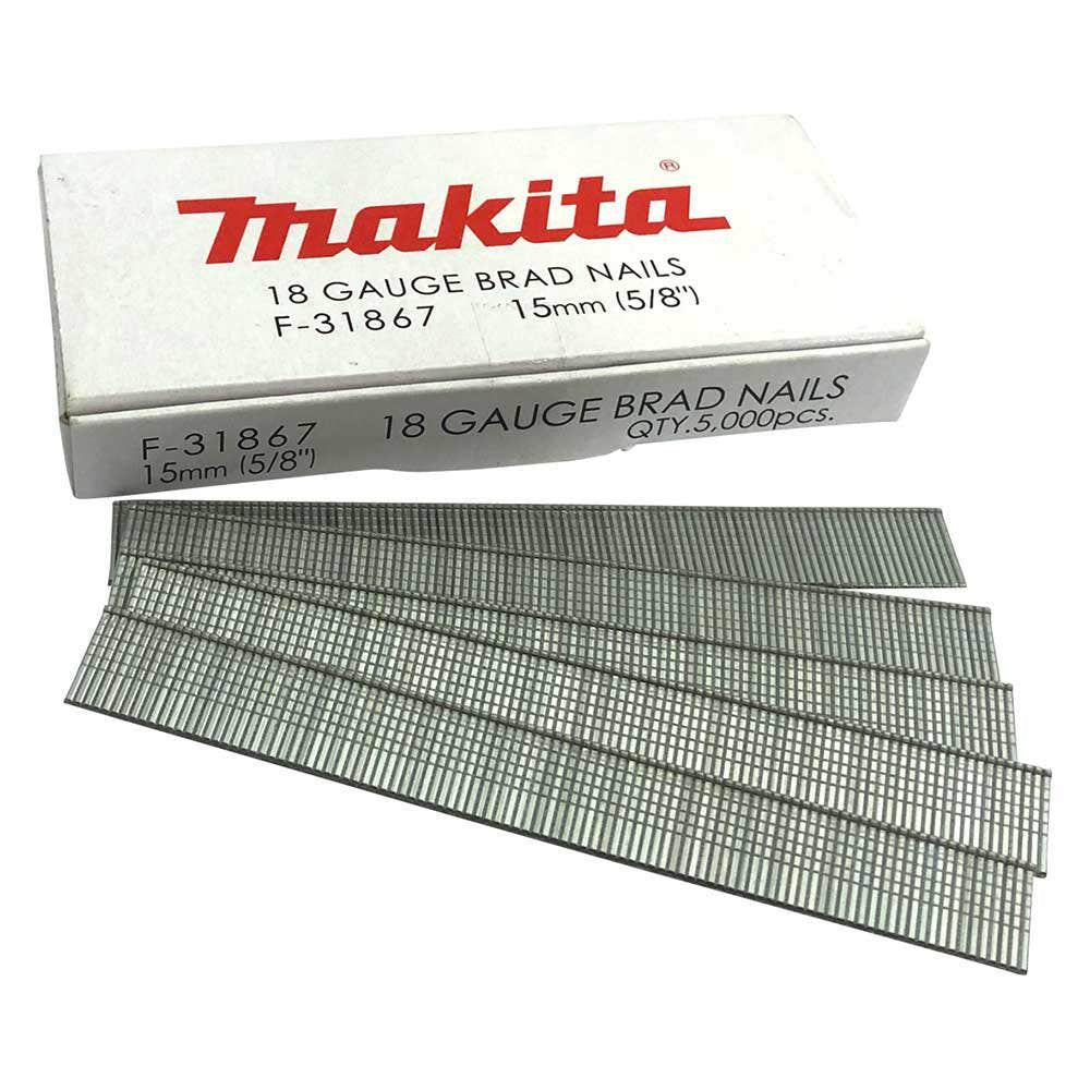 MAKITA 15 x 1.2mm EG 18GA C1 Nail Brad 5000Box F31867