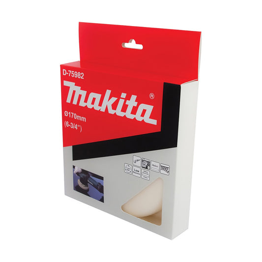 MAKITA 170mm Hook and Loop Polishing Pad - Medium D-75982
