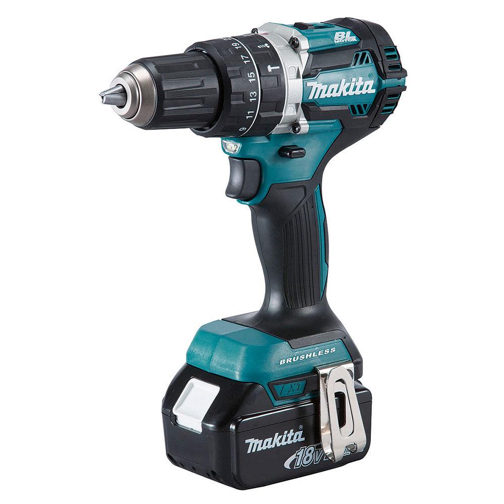 MAKITA 18V Brushless 3.0Ah Li-Ion Cordless Heavy Duty Hammer Drill Kit DHP484RFE