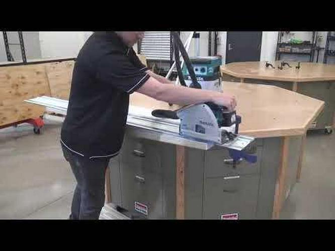 MAKITA 18Vx2 Mobile 165mm Plunge Cut Saw Kit DSP600PT2J