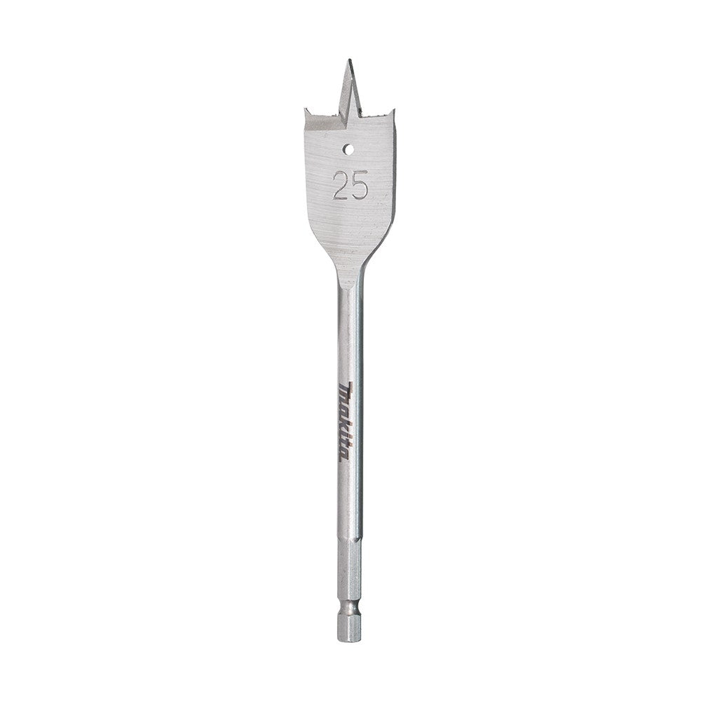 MAKITA 25 X 150mm Flat Wood Spade Bit - 1 4 Hex E-17289