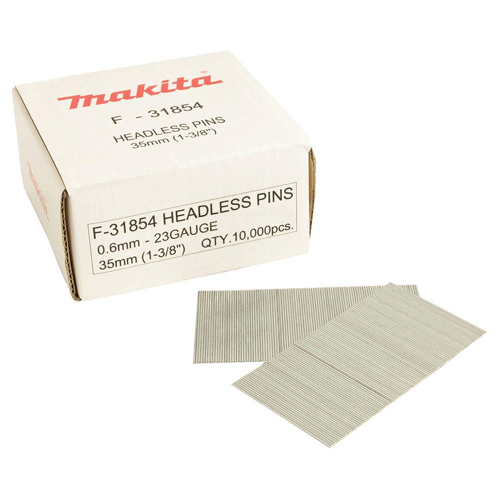 MAKITA 35 x 0.6mm 23GA BR Nail Pin 10000Box PT354D F31854