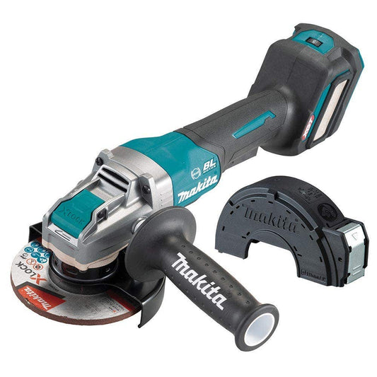 MAKITA 40V Max XGT Brushless X-Lock 2 x 4.0Ah 125mm Paddle Switch Angle Grinder Kit GA044GM202
