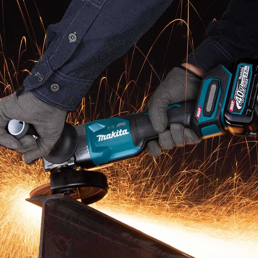 MAKITA 40V Max XGT Brushless 125mm Paddle Switch Angle Grinder Skin GA029GZ