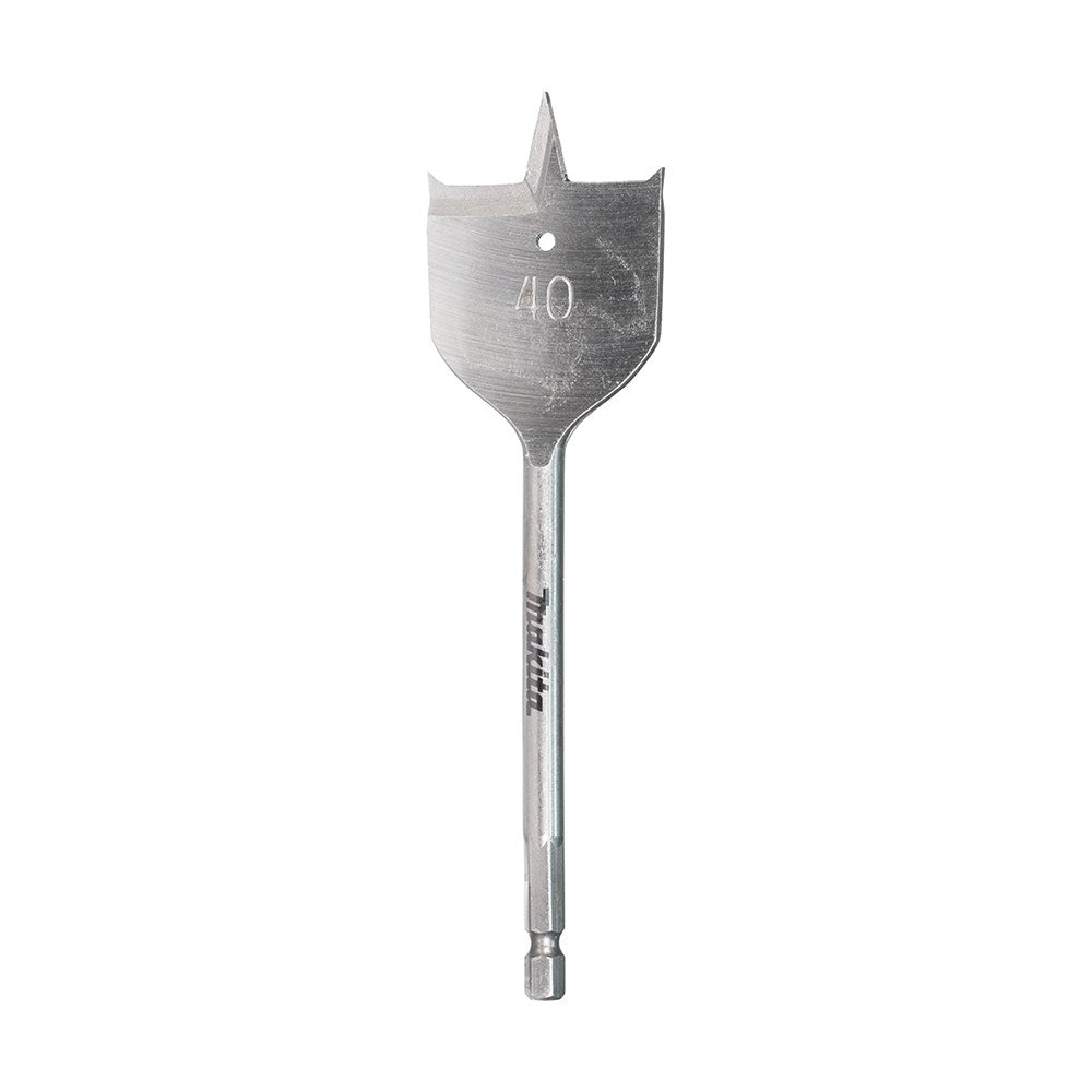 MAKITA 40 X 150mm Flat Wood Spade Bit - 1 4 Hex E-17360