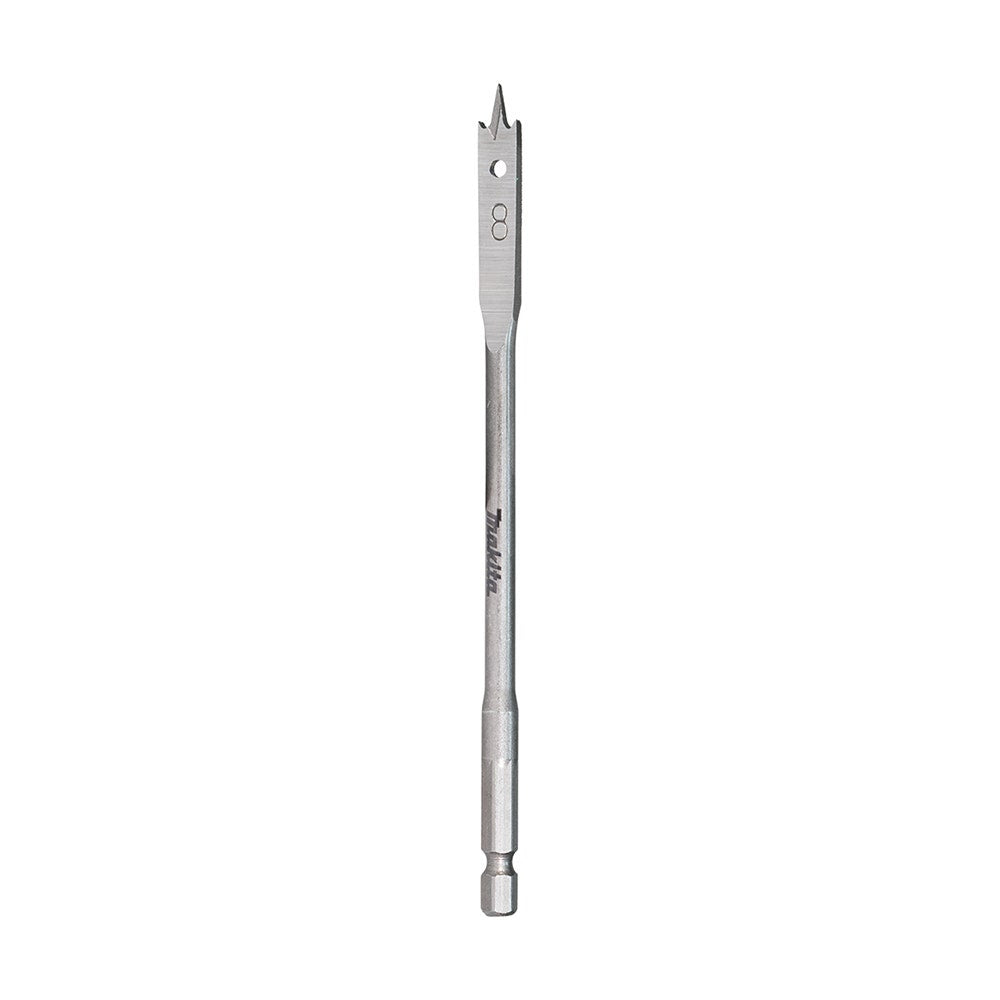 MAKITA 8 X 150mm Flat Wood Spade Bit - 1 4 Hex E-17170