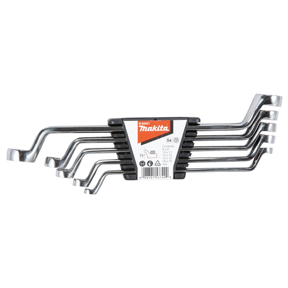MAKITA Double Box Wrench Set - 5 Piece B-65551