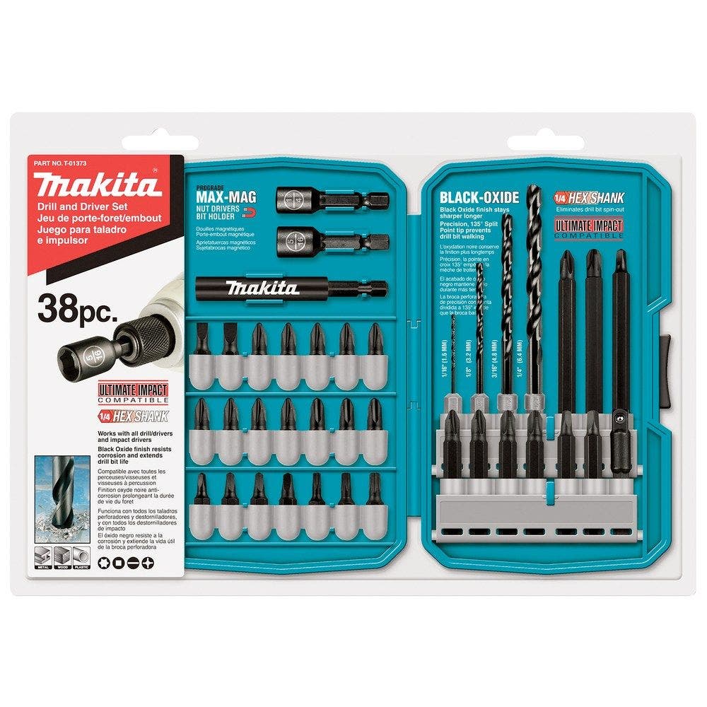 MAKITA Impact Screwdriver Bit and Drill Set - ULTIMATE IMPACT - 38 Piece T01373