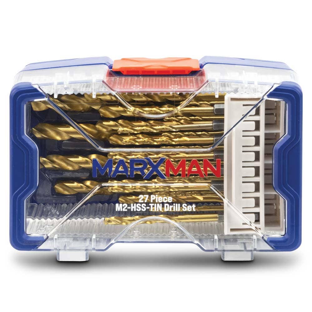MARXMAN 2-13mm 1 4-Hex HSSTIN Q C Drill Bit Set - 27 Piece MHSSHX27PC