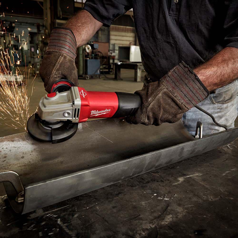 MILWAUKEE 1250W 125mm Rapid Stop Angle Grinder AGV13-125XSPDEB