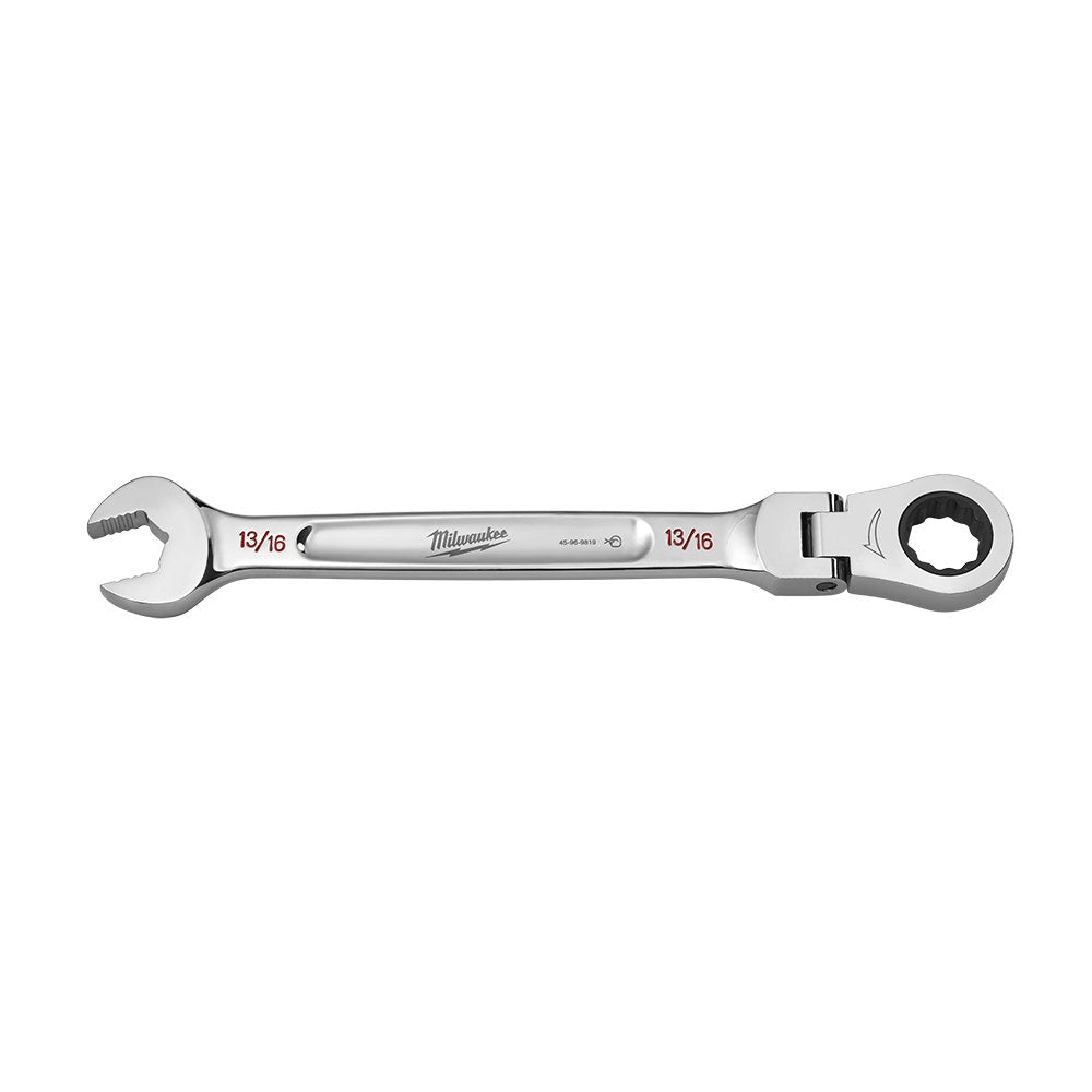 MILWAUKEE 13 16 AF R OE Flex Head Ratcheting Spanner 45969819