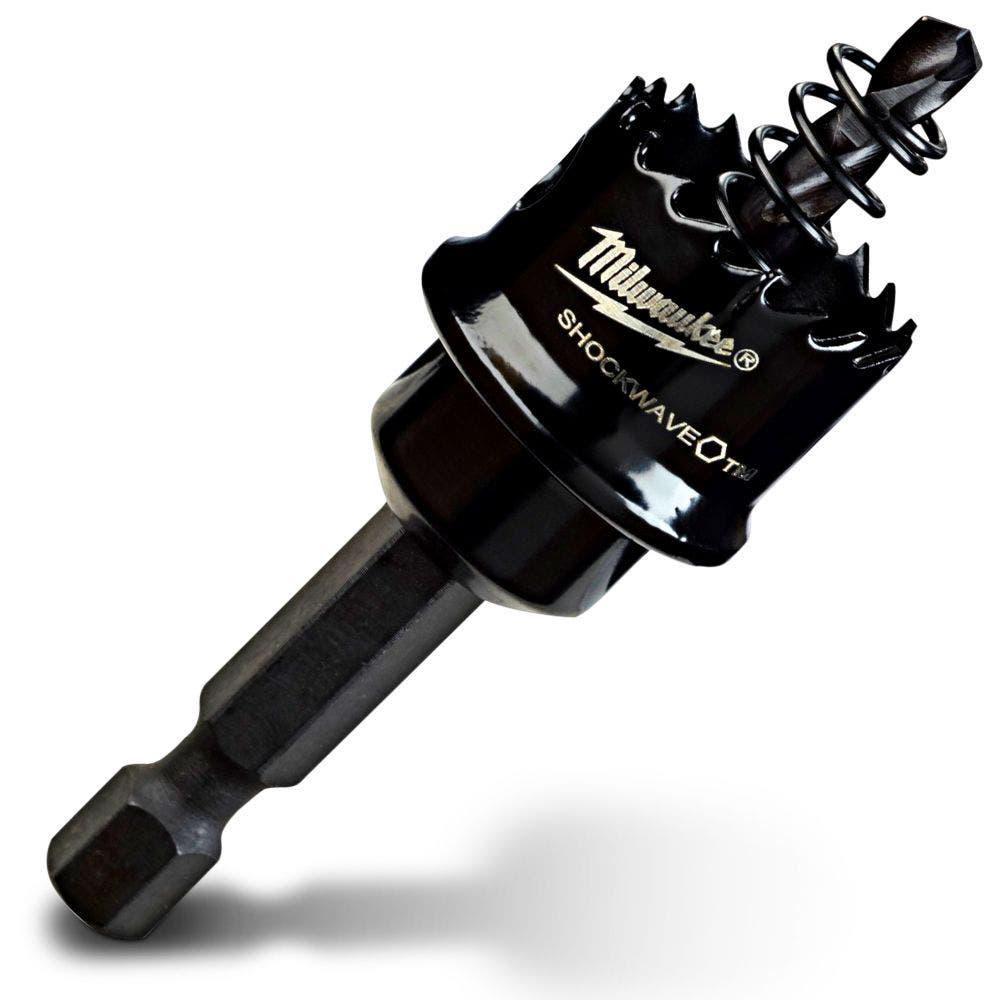 MILWAUKEE 19mm (3/4inch) 1/4-Hex Shank Bi-Metal Sheetmetal Holesaw - SHOCKWAVE 49569805