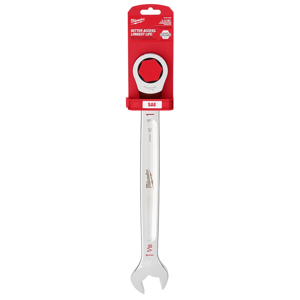 MILWAUKEE 1-1/16" SAE Ratcheting Combination Wrench 45969234